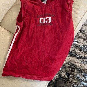 US Open Women’s Red Sleeveless Top